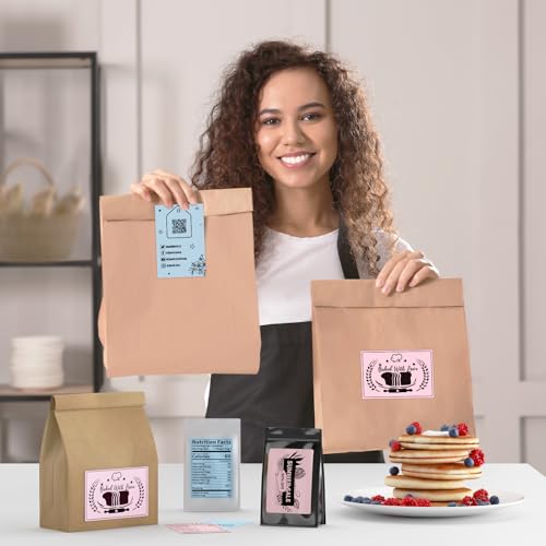 MUNBYN 4x6 Inch Pink Thermal Printer Labels for Packages, 500 Sheets/Stack - color: Pink, size: 4x6*500