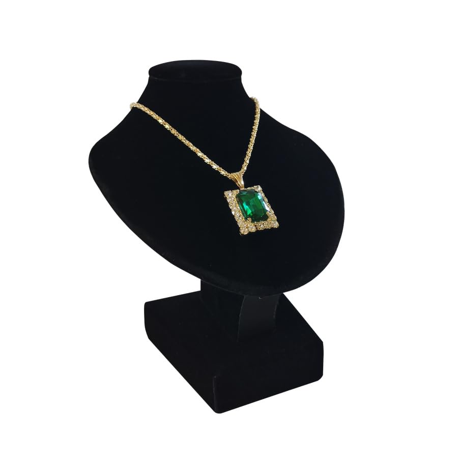 Portrait Jewelry Stand Pendant Jewelry Display Stand Wooden Portrait Neck Model Necklace Holder Stand for Selling