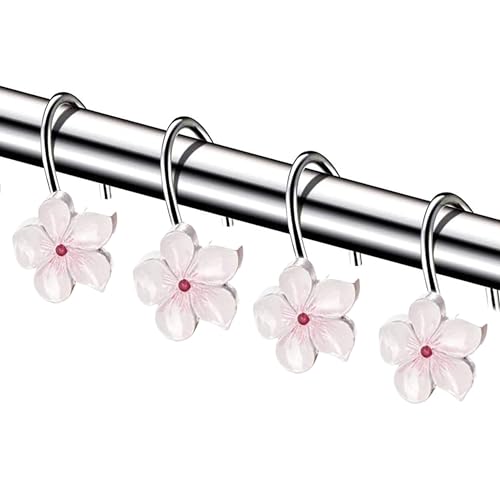Creative Scents Vanda Shower Curtain Hooks Decorative | Set of 12 - style: Shower Curtain Hooks
