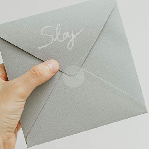 2400 Pieces 0.75 Inch Clear Transparent Round Waterproof Sticker,Envelope Tab Sealer and Retail Package Round Clear Seal Labels Self Adhesive Stickers - color: Clear, size: 0.75 inch-2 rolls