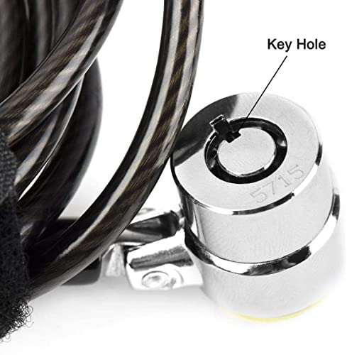 Laptop Cable Lock Hardware Security Cable Lock Anti Theft Combination Lock with Anchor Plate, Laptop-Computer-Security-Locks (5Pack) - size: 5 Packs