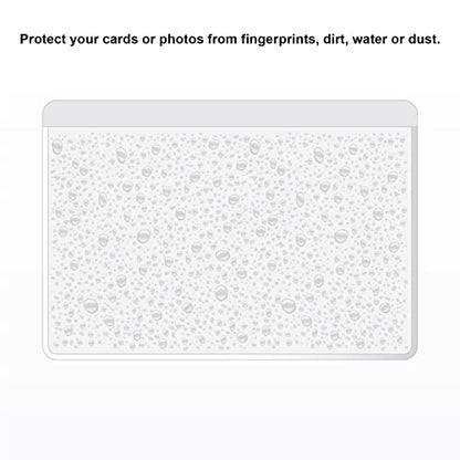 IMAGAME Clear Adhesive 4" x 6" Index Card Pockets, Labels Holders, 50 Pack - size: 4-5/8" x 6-5/16" for 4" x 6" Cards