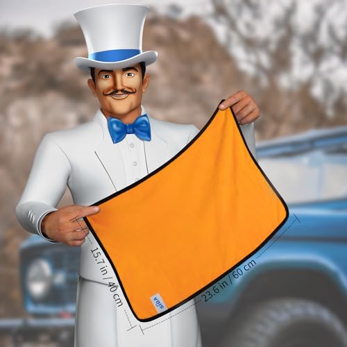 MR.SIGA Professional Microfiber Towels for Cars, Scratch Free, 12 Pack