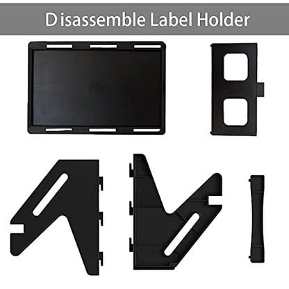 Thermal Shipping Label Holder, 4x6 Label Holder for Rolls and Fanfold Labels, Thermal Roll Holder to Desktop Label Printer (Black)