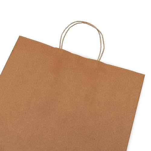 Prime Line Packaging Brown Paper Bag with Handle, 13x7x17 Inch, 200 Pack - size: 13x7x17 Inch