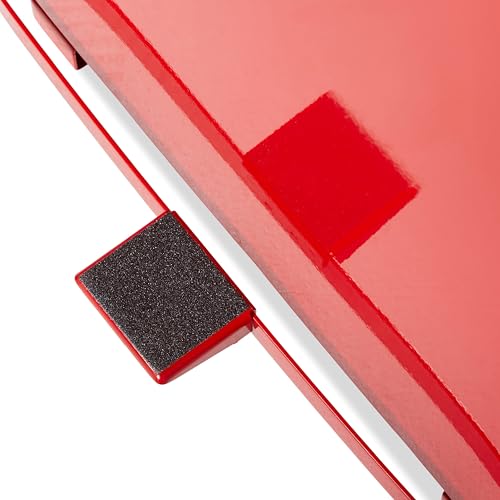 Rubbermaid Commercial Products Defenders Biohazard Steel Trash Can Step-On 13 GAL Red Hospital/Doctor's Office/Healthcare Facilities - color: Red, size: 13G