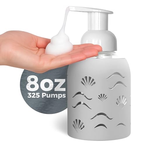Foaming Glass Hand Soap Dispenser Sand Foam 8oz - color: Sand