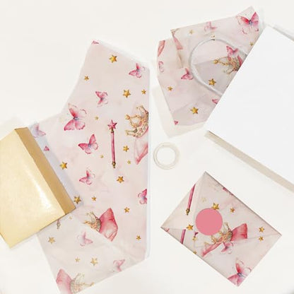Pro Supply Global Fairy Tale Princess Printed Tissue Paper -Tissue Paper for Gift Bags - Gift Bag Wrapping Paper - Gift Wrapping Paper - Girl's Tissue Paper | 24 Sheets 20" x 30" - color: Princess, size: 1 Sheet (Pack of 24)