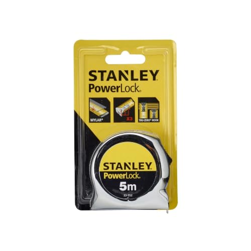 STANLEY 5m Powerlock Tape Measure, Metric, 0-33-552 - size: 5 m