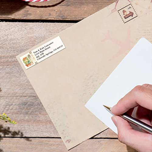 Prickly Cactus Personalized Classic Return Address Labels - Set of 240 (4 Designs), Self-Adhesive, Large Flat-Sheet Select Labels