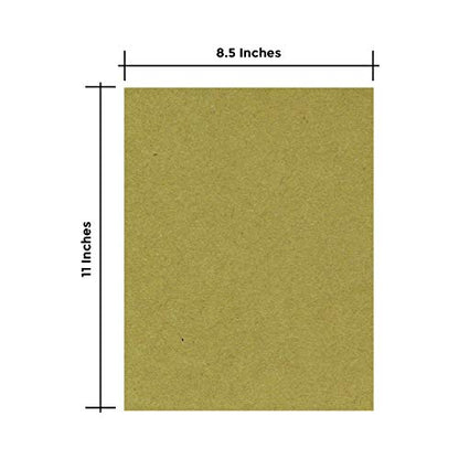 25 Sheets of Chipboard, 30pt (Point) Medium Weight Cardboard .030 Caliper Thickness, Craft and Packing, Brown Kraft Paper Board (8.5 x 11) - size: 8.5 x 11