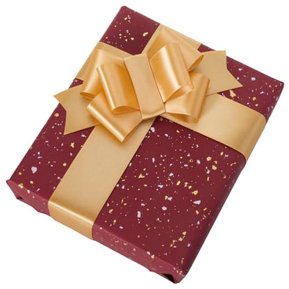 1-1/2 Inch Gold Ribbon 50Yards – Perfect for Gift Wrapping - color: Gold, size: 1-1/2"