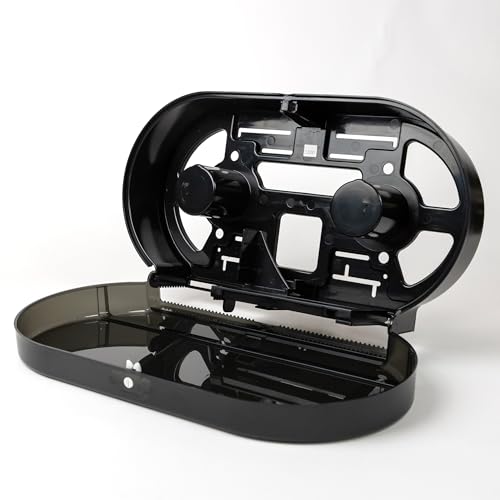 Sierra Hygiene Black Double Jumbo 9" Toilet Tissue Dispenser