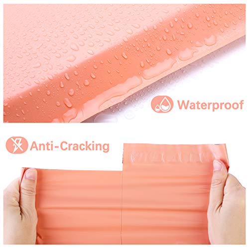 Metronic Poly Mailers Bags Large Shipping Bags 14.5x19 100 Pcs Peach Pink - color: Peach Pink, size: 14.5x19 100PC