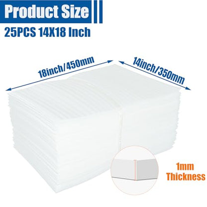 Cushion Foam Wrap Pouches for Moving(25 Pack 14"x18'') - size: 14"X 18" 25PCS