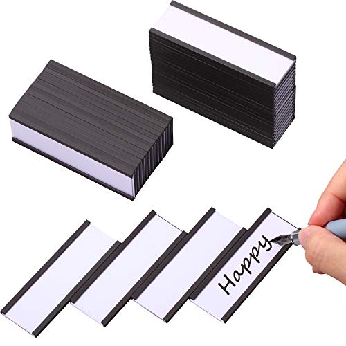 Outus 60 Pcs Magnetic C Channel Label Holders, 3 x 1''