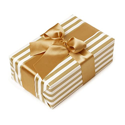 LIUYAXI Gold Double Face Satin Ribbon,2 Inch, 50 Yards - color: Gold, size: 2" X 50 Yards