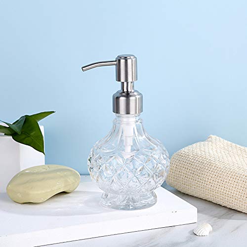 YunNasi Soap Dispenser with Pump, Clear Crystal Design, Refillable - color: Style 1