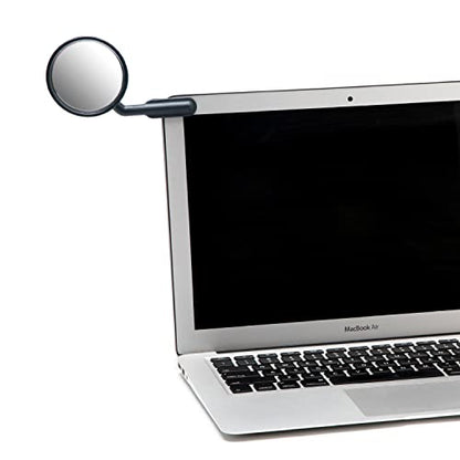 Peleg Design Watch-It – Monitor Mirror, Clip-On Cubicle, Computer Rear-View mirror, Convex for Personal Safety or Security, Cabinet Desk Rear-View Monitors Blind Spot - size: AVERAGE