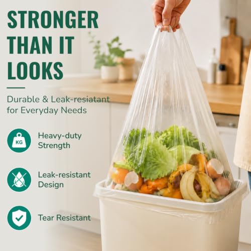 500 Pcs Clear T Shirt Shopping Bag, 12''W x 18''H