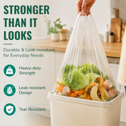 500 Pcs Clear T Shirt Shopping Bag, 12''W x 18''H
