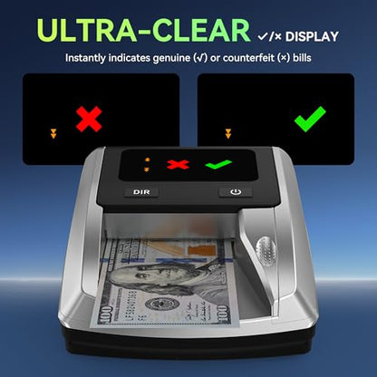 PONNOR AL-135 Counterfeit Bill Detector Money Checker Machine