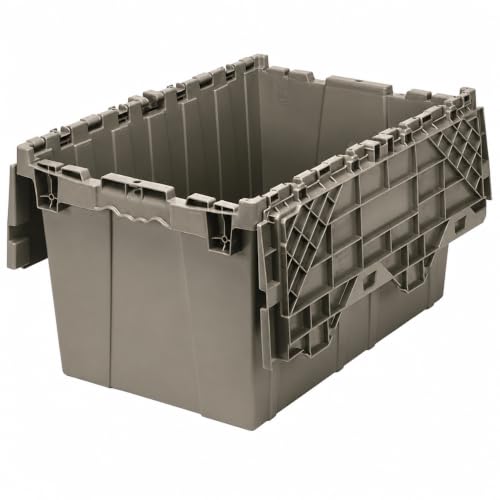 Storage Bins with Lids Heavy Duty Stackable Storage Box - size: 21" x 15" x 12"