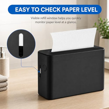 Countertop Paper Towel Dispenser, Commercial Multifold Hand Towel Holder - color: Black-1