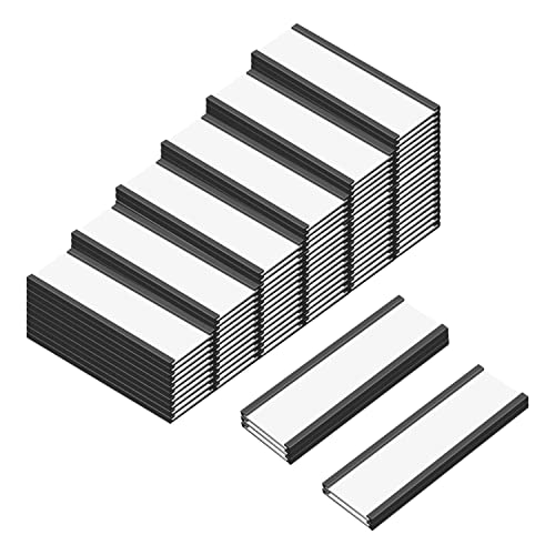 C Channel Magentic Label Holders 1x3 Inches,Magnetic Labels Shelf Label Data Card Holders,Pack of 50 - size: 1"x3"-50pcs