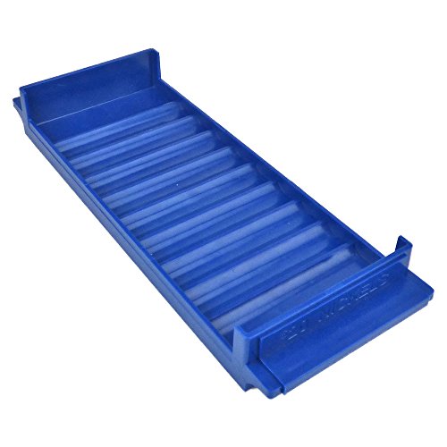Rolled Coin Plastic Storage Tray, Nickels, Blue (1 Tray) - size: 1 Tray