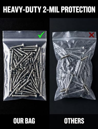 Small Plastic Bags 3x4 Inch - 500 PCS Clear Resealable Zipper Bags for Jewelry, Beads, Screws & Small Parts Storage - 2 Mil Thick - size: 3x4 Inch (Pack of 500)