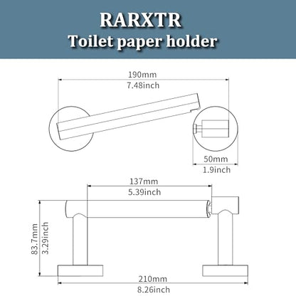 RARXTR Bathroom Toilet Paper Holder Wall Mount SUS304 Stainless Steel Double Post Pivoting Toilet Paper Roll Holder Wall Mounted for Bathroom RV Commercial Toilet Tissue Dispensers, Brushed Nickel - color: Brushed Nickel