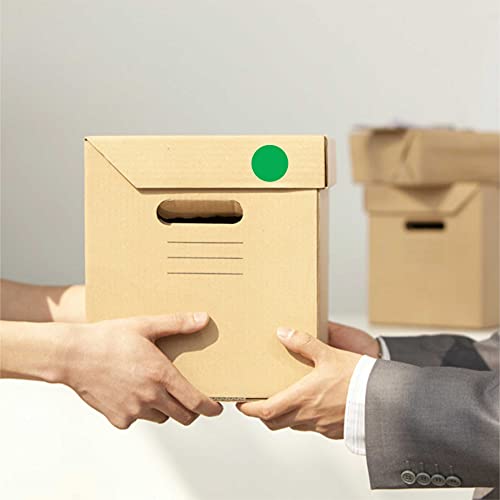 1" Green Round Color Coding Circle Dot Label,1000 Stickers in Dispenser Box - color: Green, size: 1 Roll-1000PCS