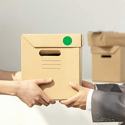 1" Green Round Color Coding Circle Dot Label,1000 Stickers in Dispenser Box - color: Green, size: 1 Roll-1000PCS