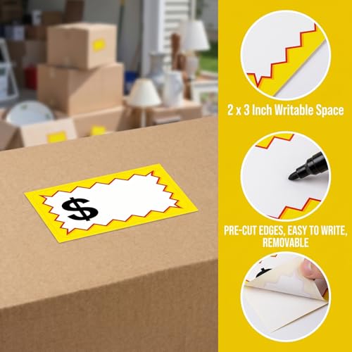 Price Stickers,400Pcs Retail Price Tags Self Adhesive Blank Price Labels