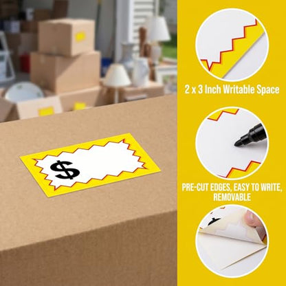 Price Stickers,400Pcs Retail Price Tags Self Adhesive Blank Price Labels