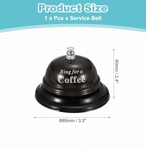 PATIKIL Desk Bell, 3.3" Service Call Bell Ringing, Beer, Coffee, Coffee - color: Coffee(coffee)