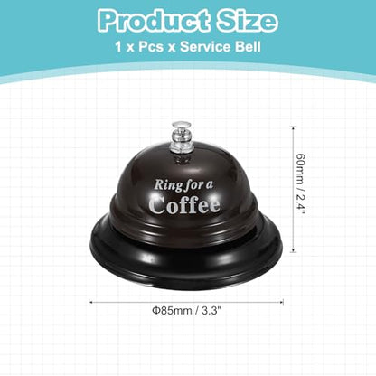 PATIKIL Desk Bell, 3.3" Service Call Bell Ringing, Beer, Coffee, Coffee - color: Coffee(coffee)