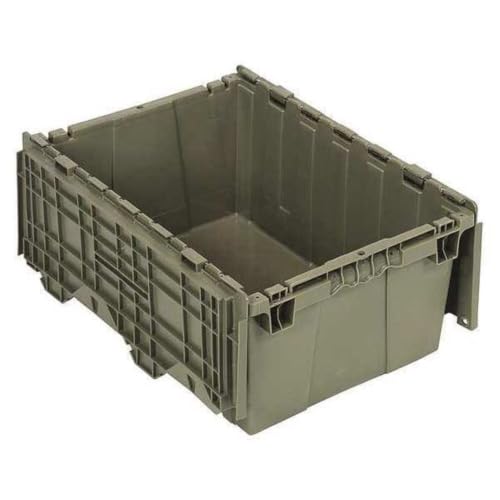 Quantum QDC2115-9 Distribution Bin, Heavy Duty Attached Top Container, 14-7/8"W x 21-3/4"L x 9-5/8"H Overall Size, 1.27 Volume
