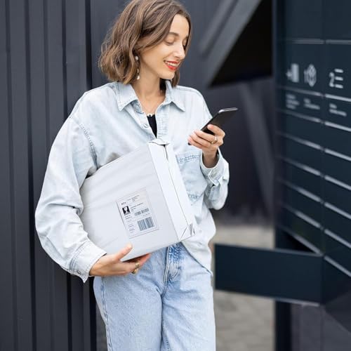Metronic Poly Mailers 12x15.5 100 Pcs Medium Size Shipping Bags for Clothes - color: White, size: 12x15.5 100PC