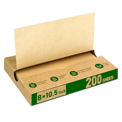 EcoDispose Precut POP UP Deli Paper Sheet, 200 Pack, 8" x 10.5", Kraft - color: Kraft, size: 8“x10.5”