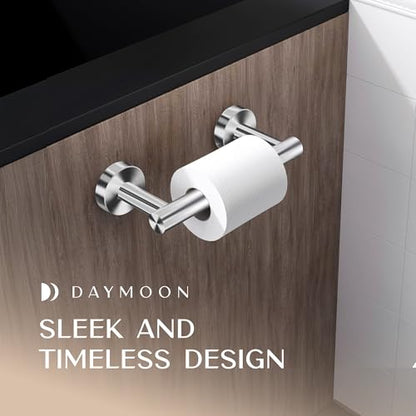 Day Moon™ - Toilet Paper Holder - Modern Roll Holder for Bathroom - 1 Pack - Wall Mount - Classic, Polished Chrome - color: Polished Chrome