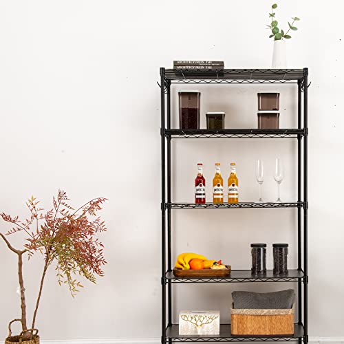 Poofzy Wire Shelf Liner 14" x 30", Set of 5 Black - color: Black, size: 14"x30" 5pcs