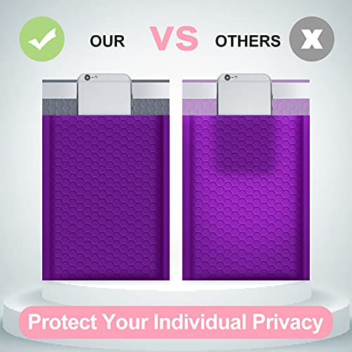 UCGOU Bubble Mailers 6x10" Purple Usable Size 6x9" Padded Envelopes 50 Pack - color: Purple, size: 6x10" 50PC