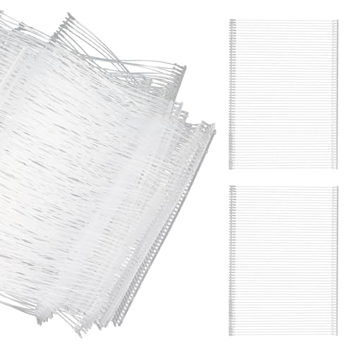 Biaungdo 5000 Pcs 75mm/3 Inch Standard Tagging Gun Fasteners, Transparent Plastic Label Gun Price Tagging Barbs Attachments for Clothing, Retail, Price Tag - size: 75mm