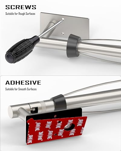 Paper Towel Holder Under Cabinet One Hand Operable, Silver - color: Sliver