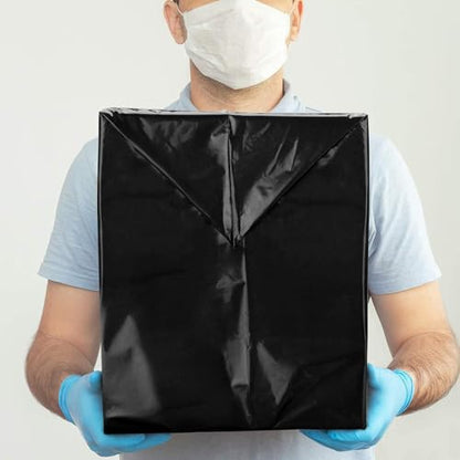 Metronic Poly Mailers 19x24 500PC Shipping Bags for Clothes Small Business - color: Black, size: 19x24 500PC