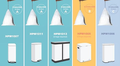happimess 20-Count Unscented 5.3 Gal Trash Bags, Clear, Pack of 4 - color: Clear, size: 80 Count (Pack of 1)