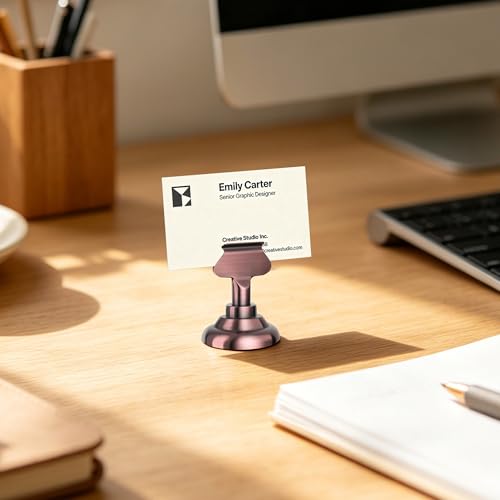 Urban Deco 16PK Table Number & Place Card Holders - 1.7 Inch Steel Holders for Photos, Food Signs, Memo Notes, Weddings, Restaurants, Birthdays (Copper) - color: Antique Copper 16PK