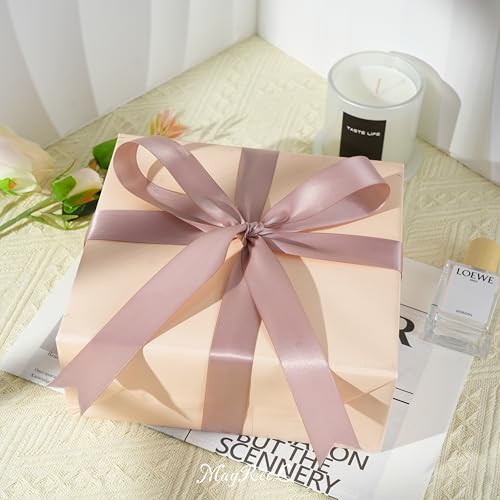 MAYREEL Dusty Rose Satin Ribbon 1 Inch Double Faced 50 Yards - color: Dusty Rose, size: 1 Inch
